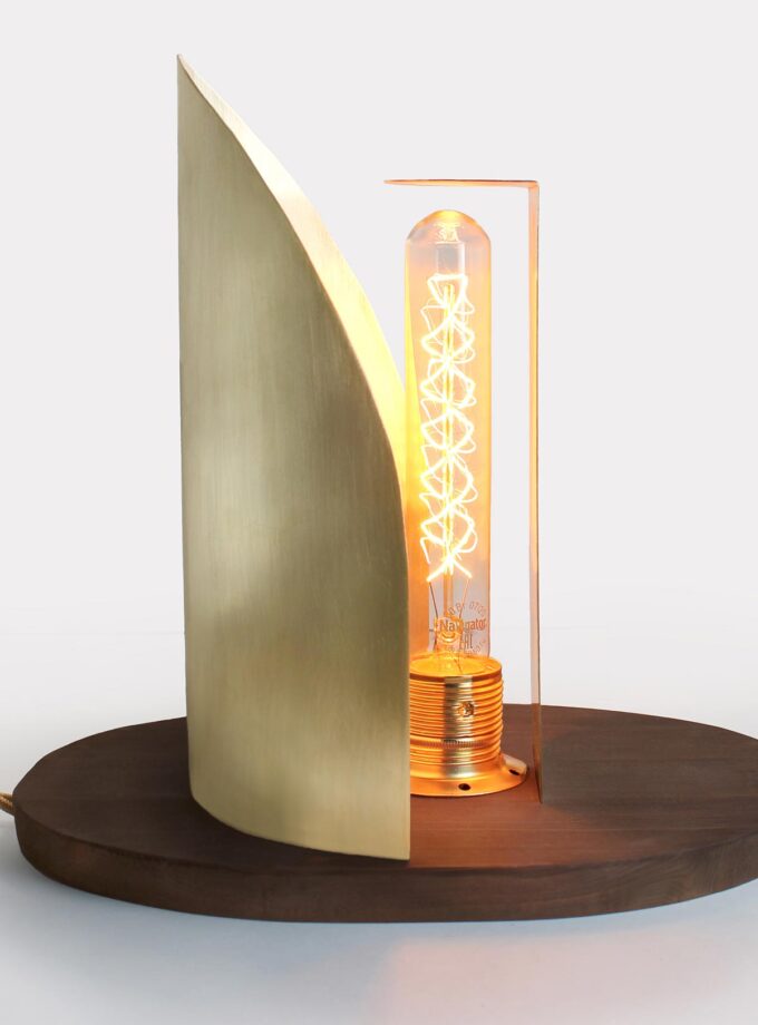 brass table lamp Retro bulb