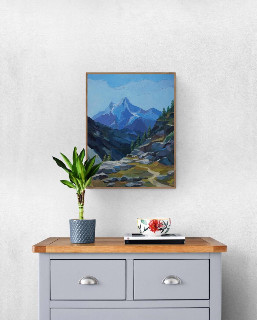 Mountain landscape wall art