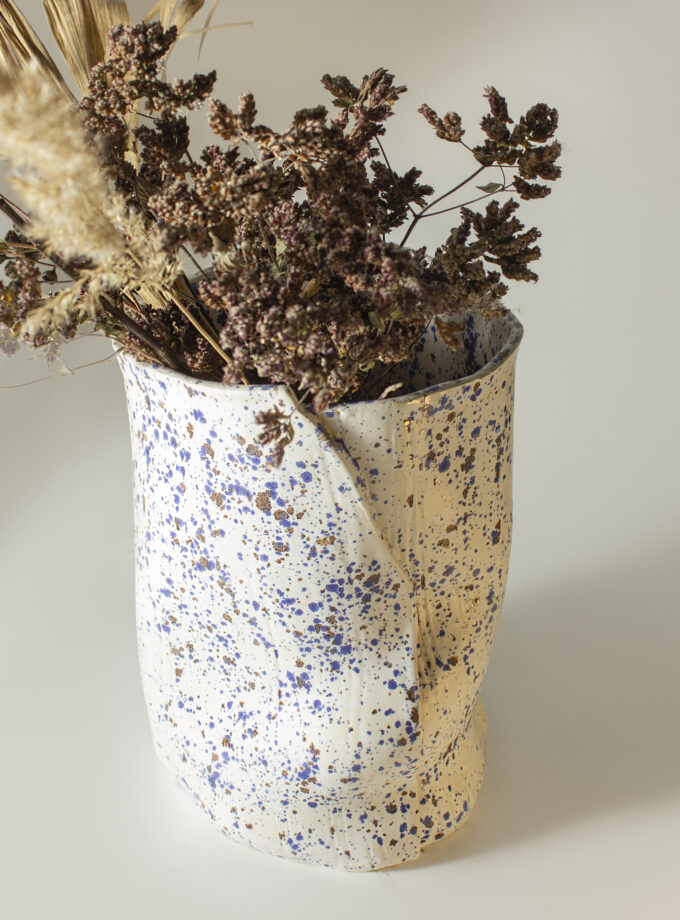 ceramic white vase