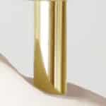 Table lamp with Lampshade, Gray Corrugated Lampshade, Ceramic Night Light - gold