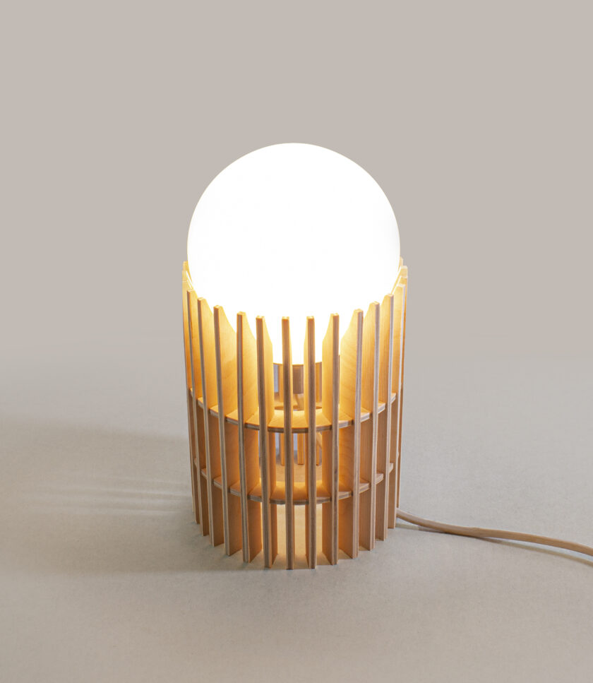 light wooden lamp