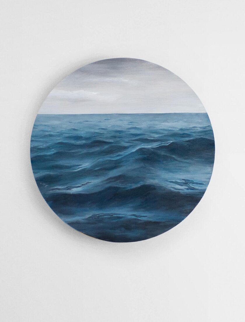 Oil Painting Sea Landscape Round